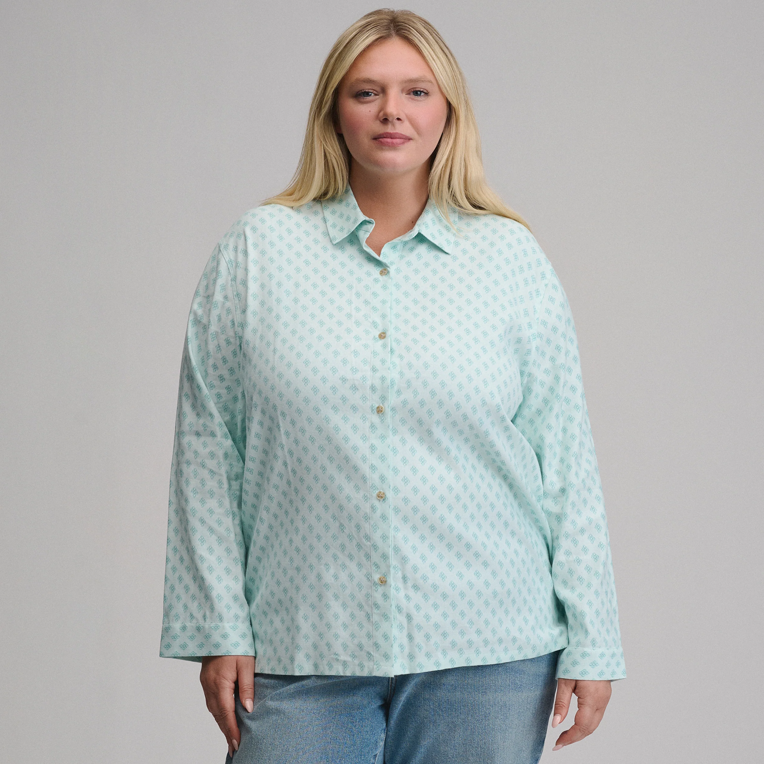 Women's Long-Sleeve Softened Sleep Shirt