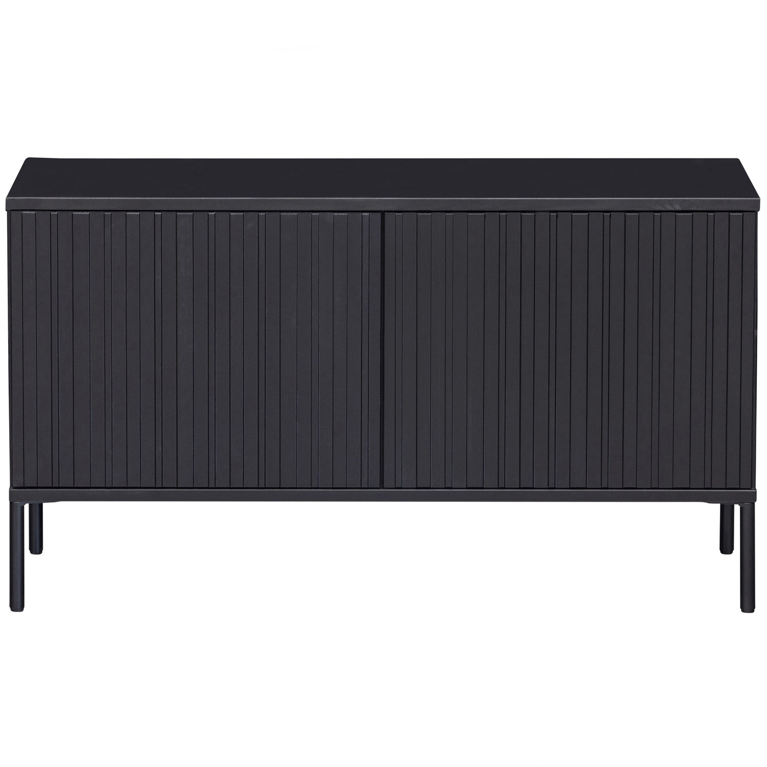 WOOOD tv-meubel New Gravure - Grenen - Zwart - 56x100x44