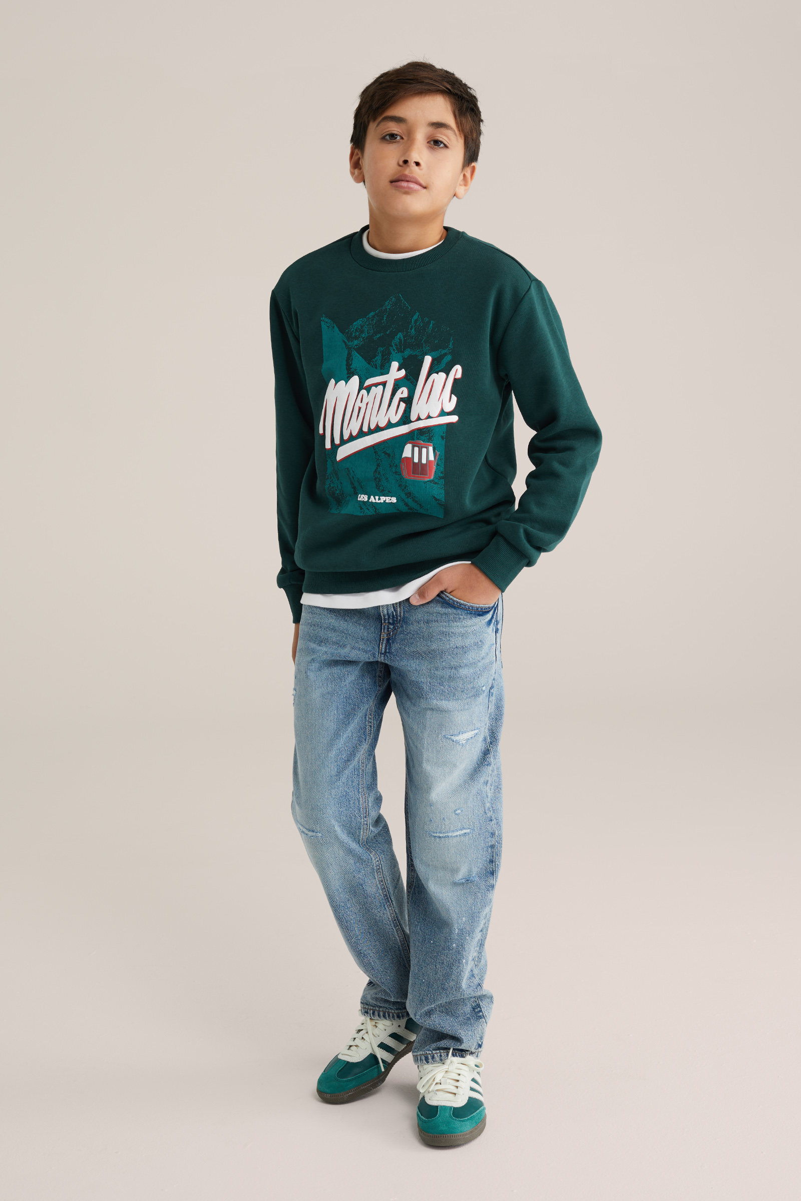 Jongens sweater met print