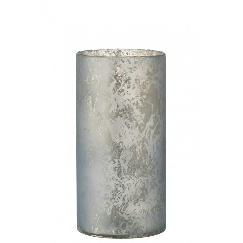 GLACE - Photophore rond verre H35cm