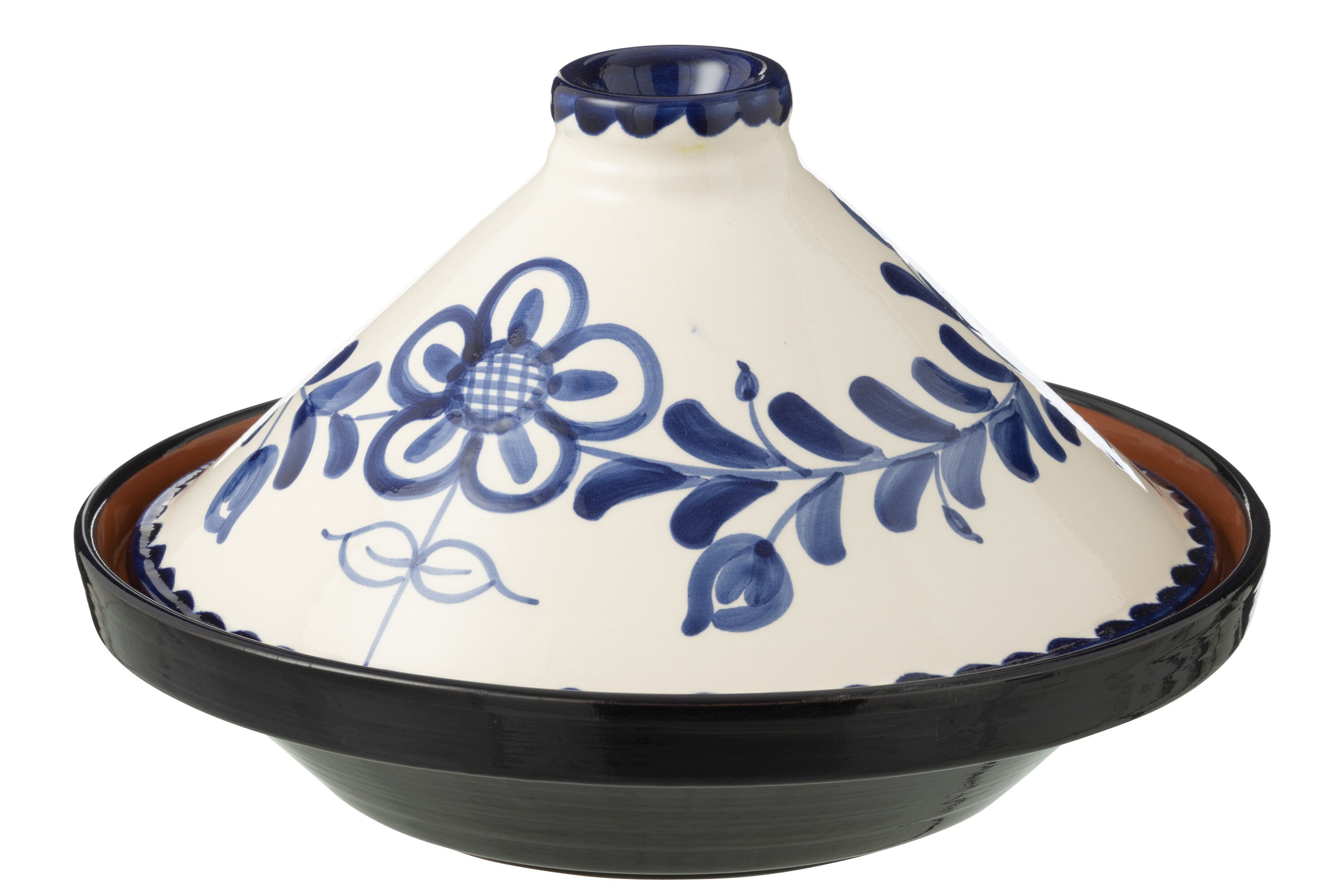 J-Line tajine Granada - keramiek - wit blauw