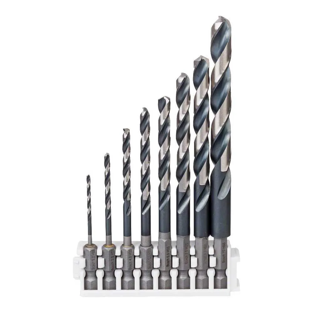 Bosch HSS Impact 2-10 mm Metal Drill Bit 8 units