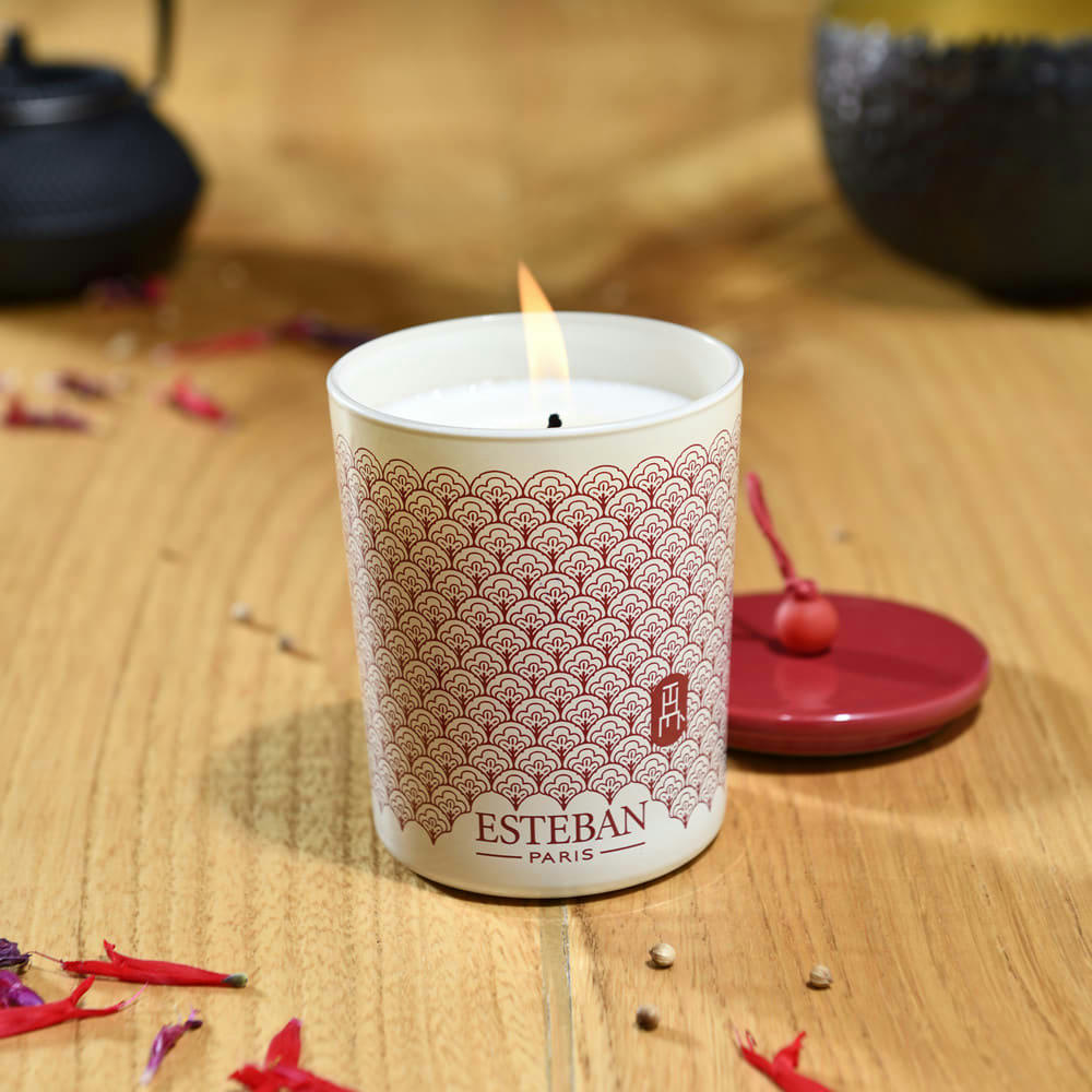 ESPRIT DE THÉ - Bougie déco parfumée rechargeable