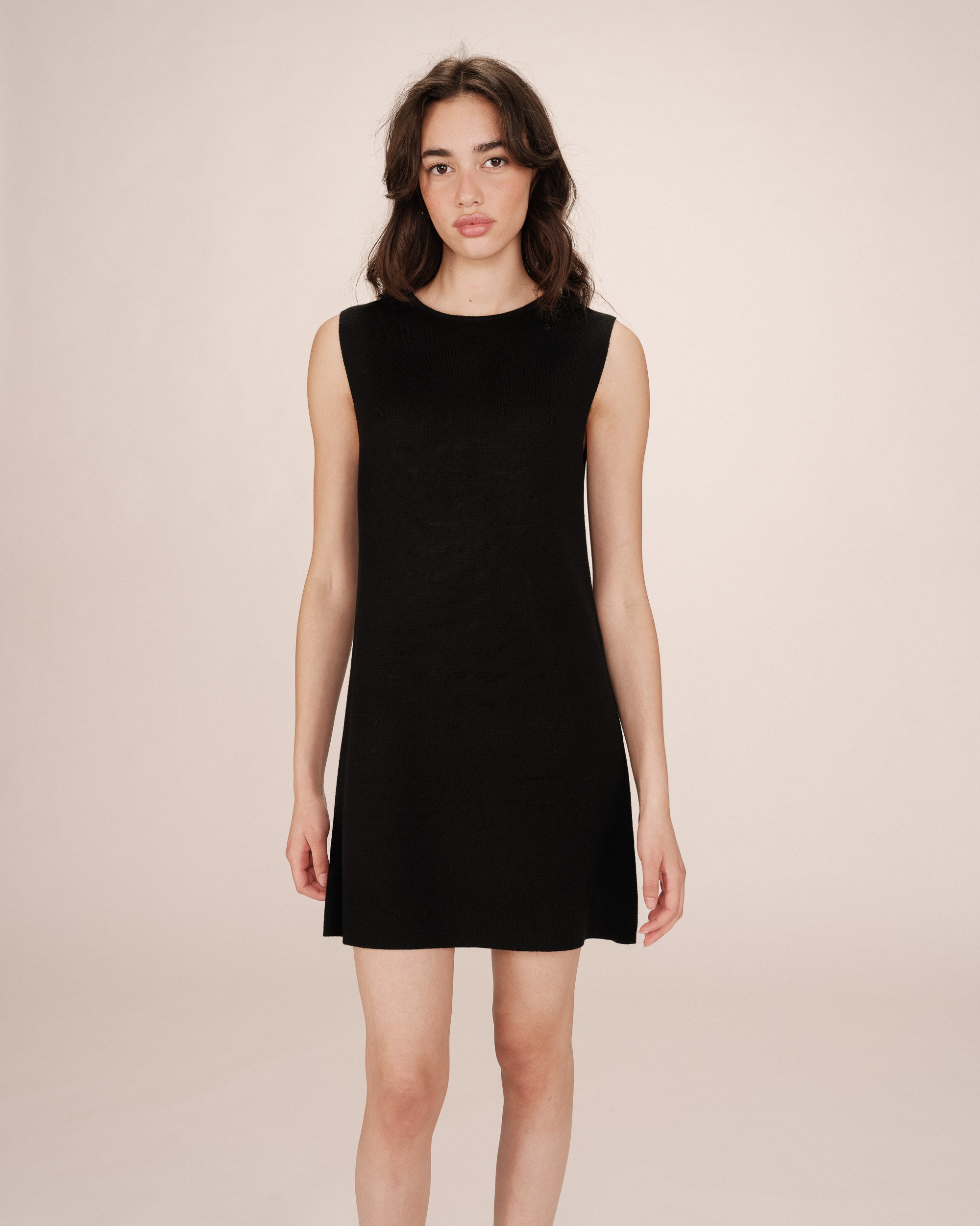 Robe courte tailoring noir Sarah