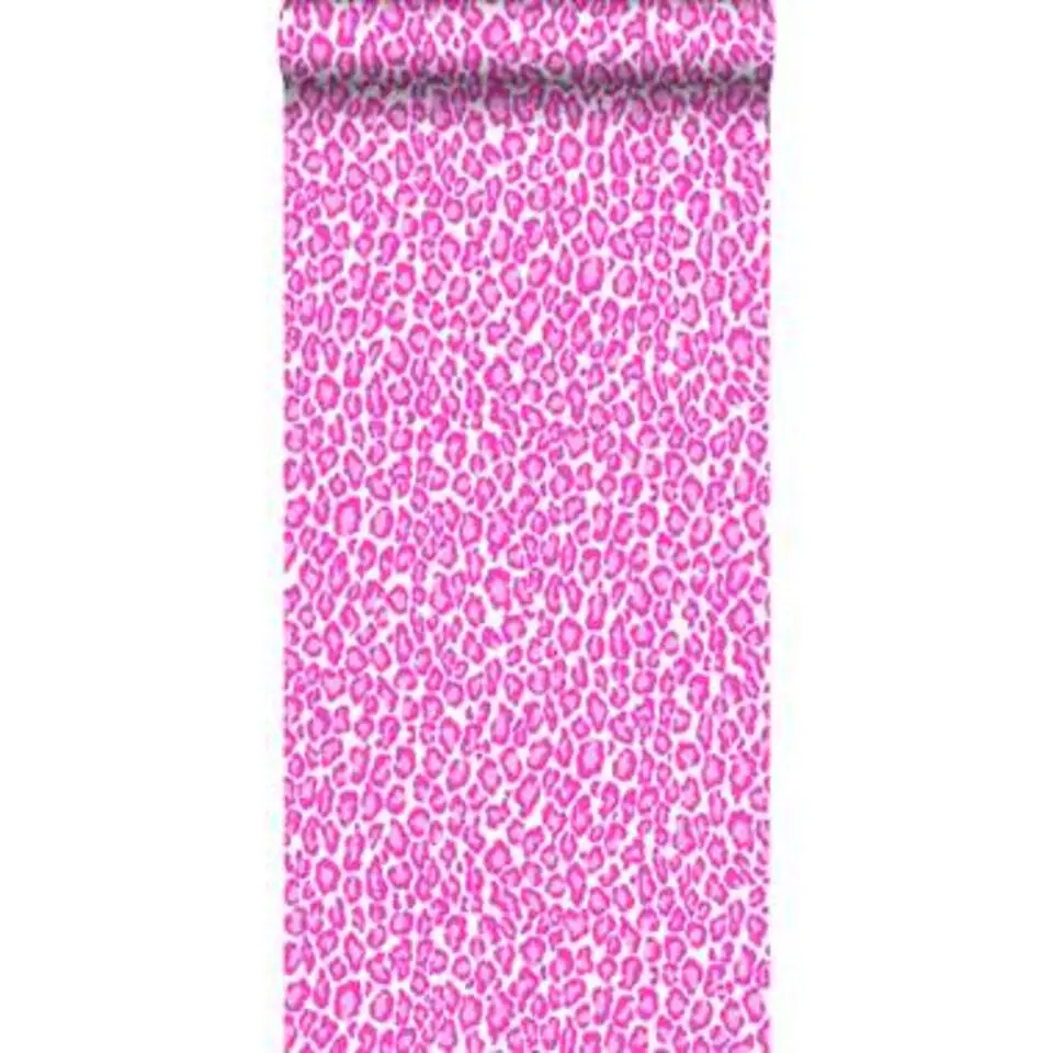 ESTAhome behang - panters - roze - 53 cm x 10,05 m