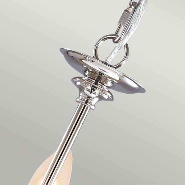 Lampa wisząca polerowany nikiel Finsbury Park 3xE14x60W Elstead