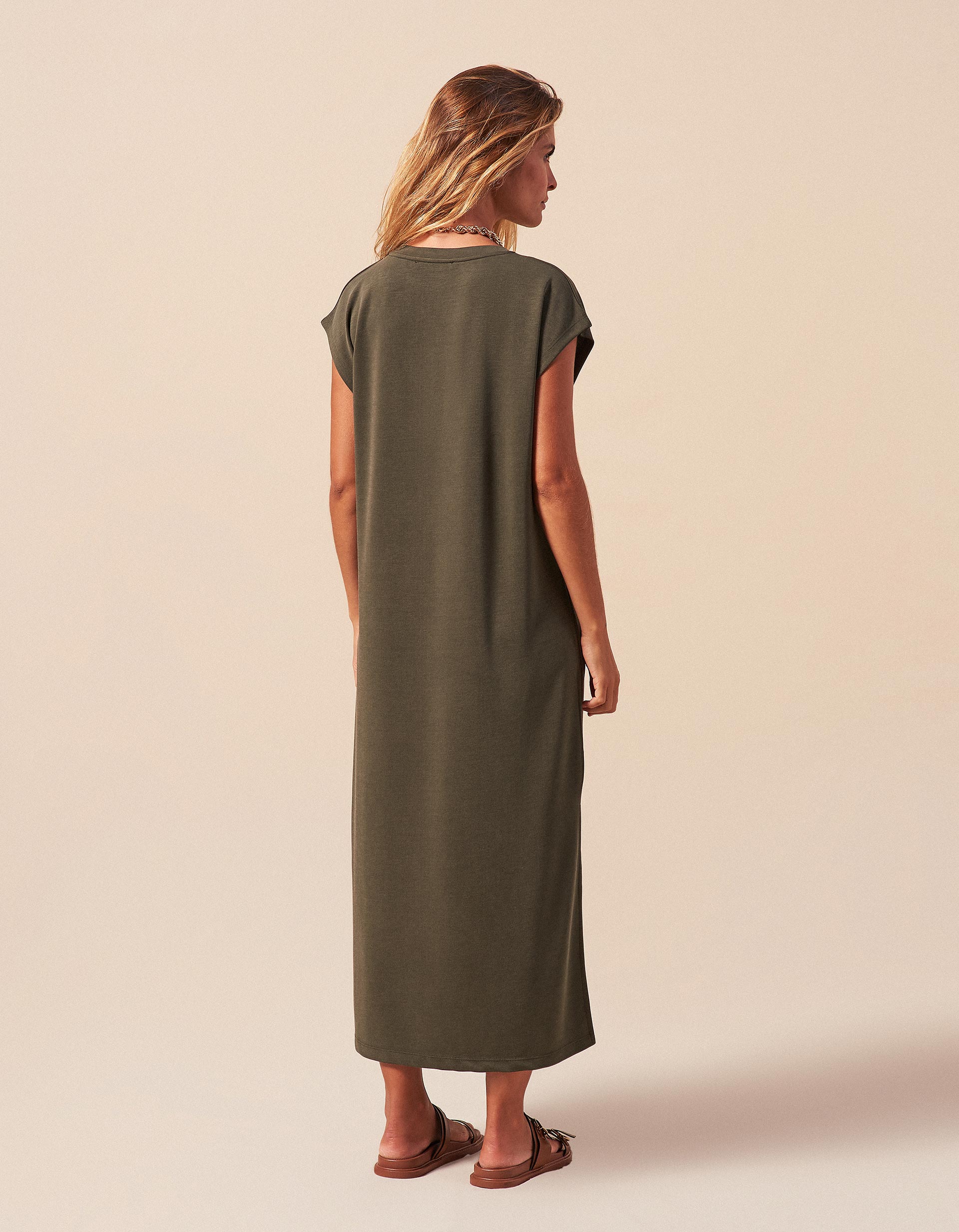 Vestido Midi, Mulher, Verde