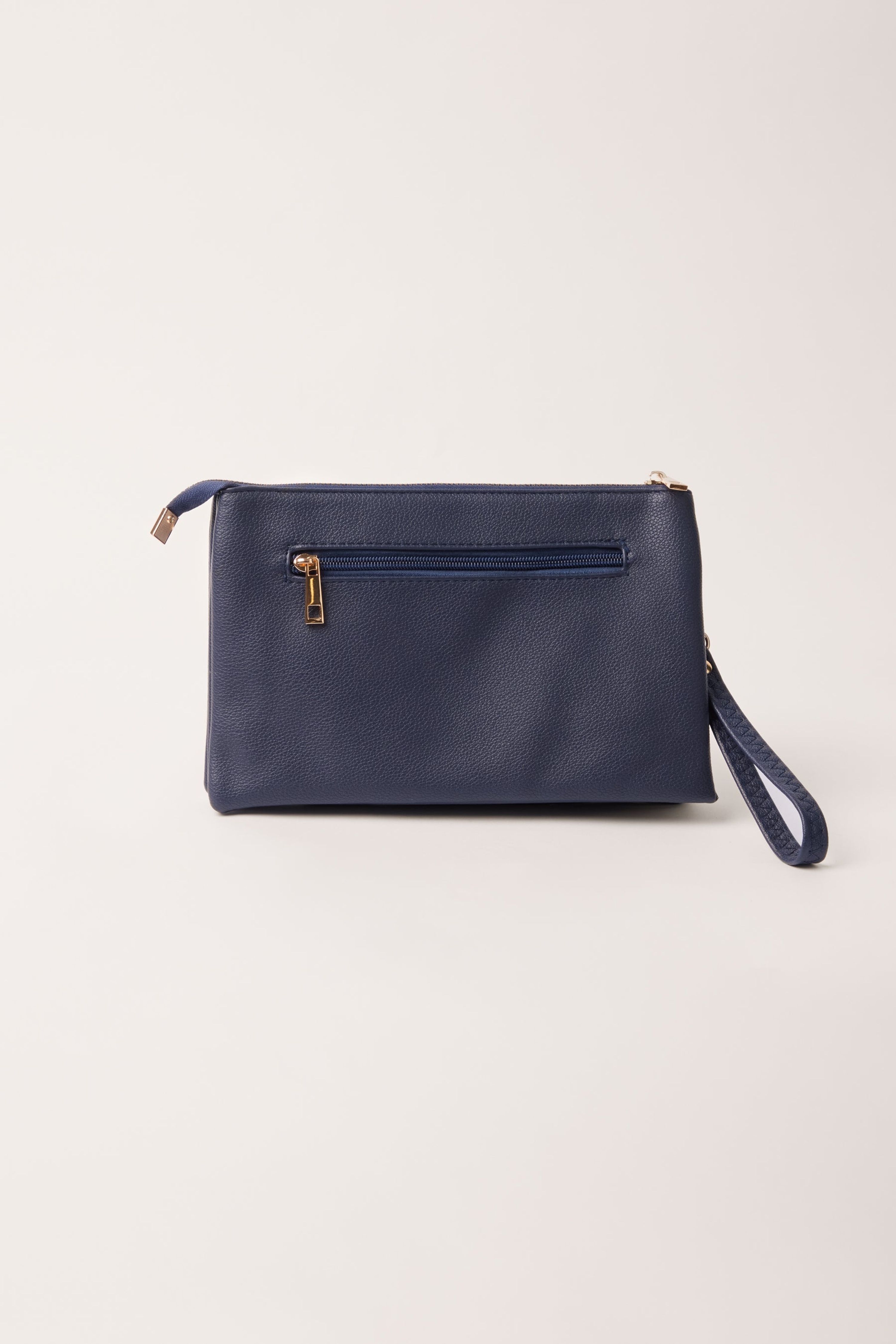 Blue Vanilla Clutch Pouch With Strap