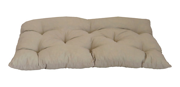 Coussin palette déperlant uni beige L.120 x l.80 cm Easy for life