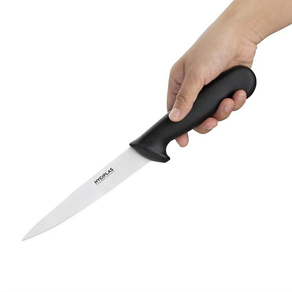 Couteau à Filet Noir 150 mm - Hygiplas