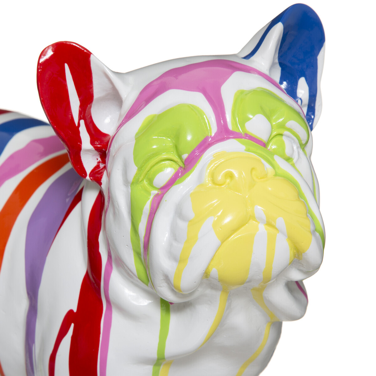 Dog statue White, H.26.5 cm
