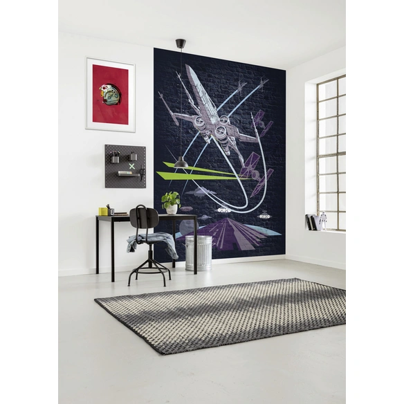 Vliestapete »Classic Concrete X-Wing«, bunt, glatt