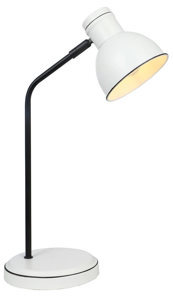 Lampka GABINETOWA zumba sztyca prosta 1x40w e14 biały czarny
