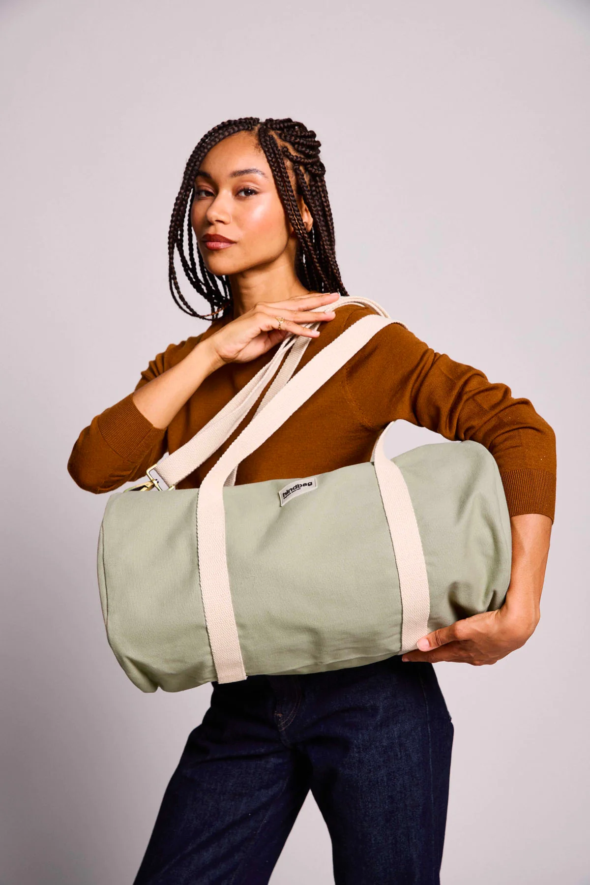 Sac polochon Simon Vert argile