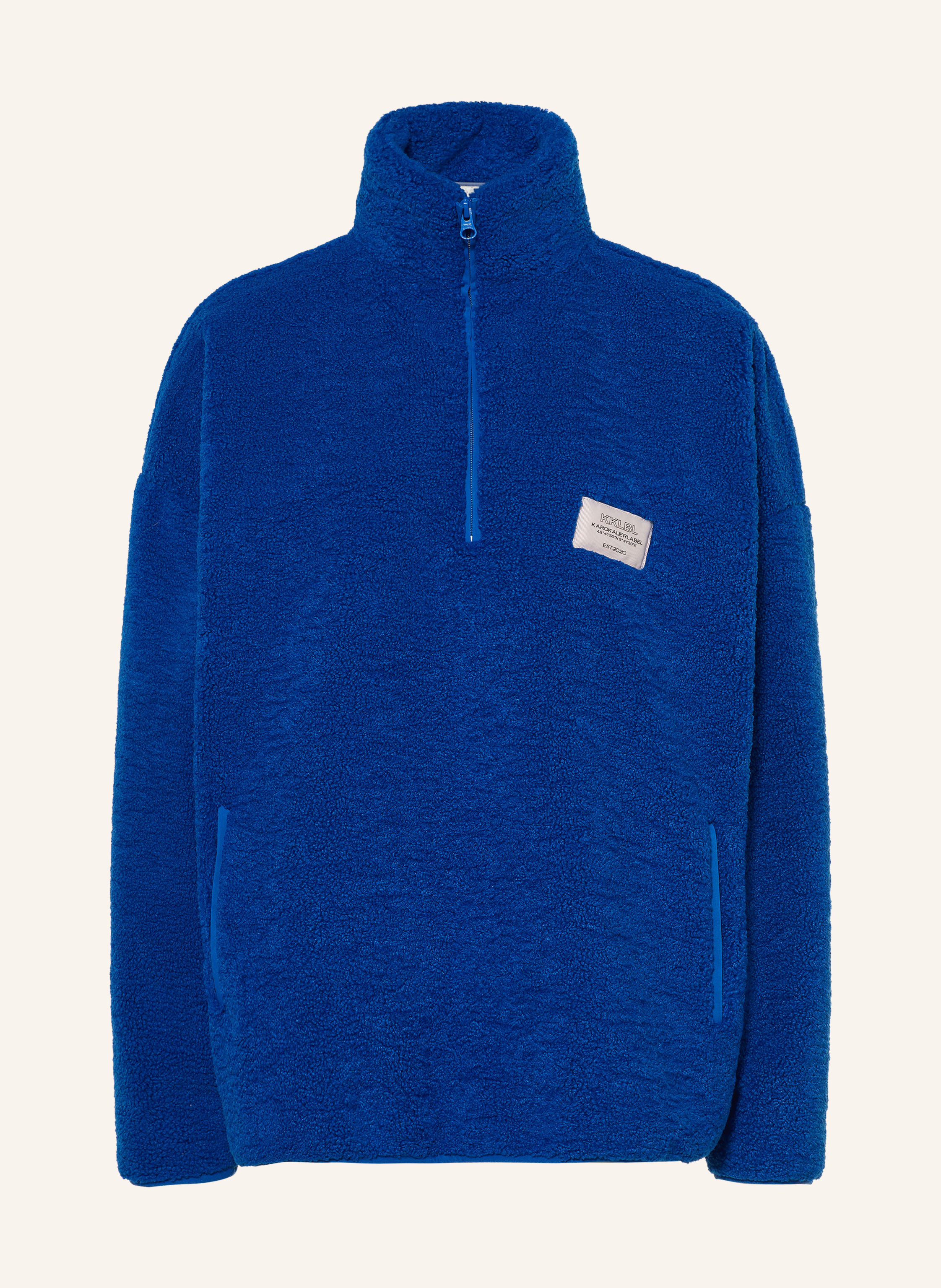 KARO KAUER Oversized-Schlupfjacke aus Teddyfell