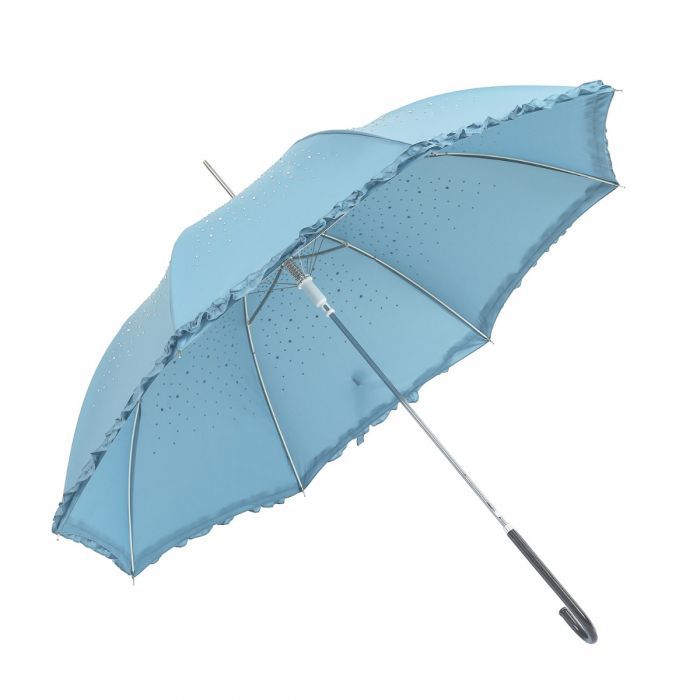 PEACH ACCESSORIES Diamante Sparkly Frilly Umbrella