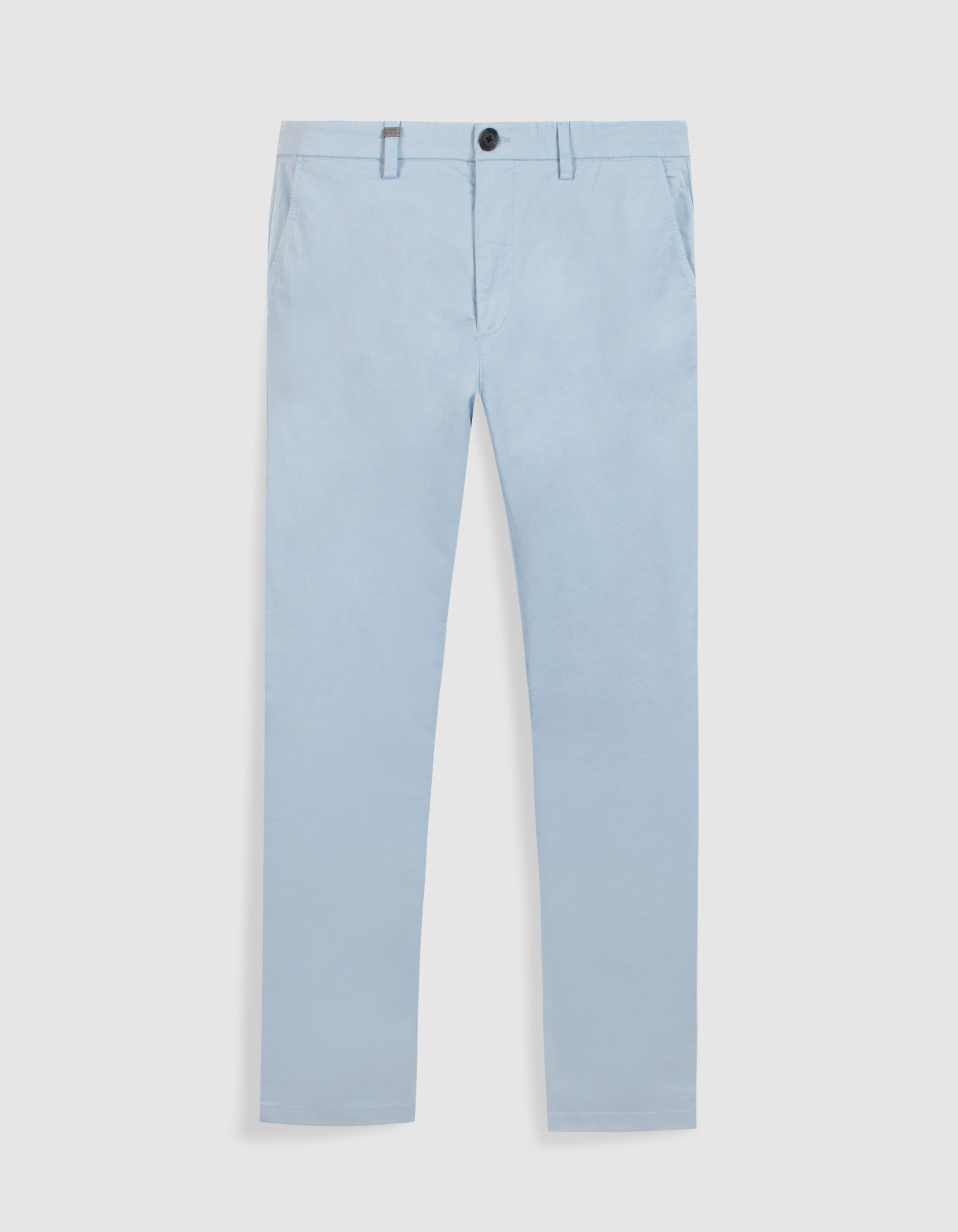 Pantalon chino slim bleu clair Homme