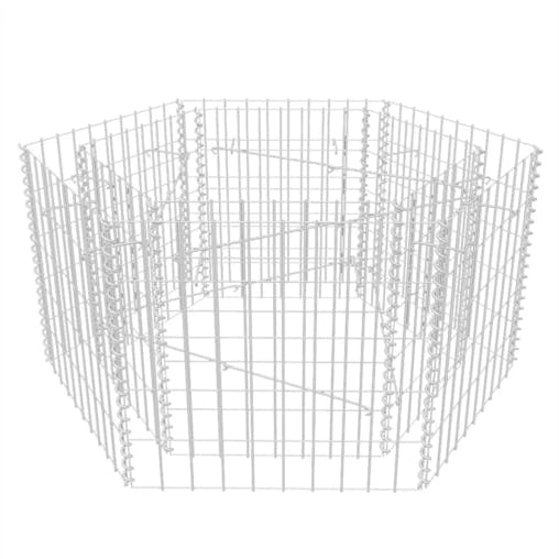 NNEVL Hexagonal Gabion Raised Bed 100x90x50 cm