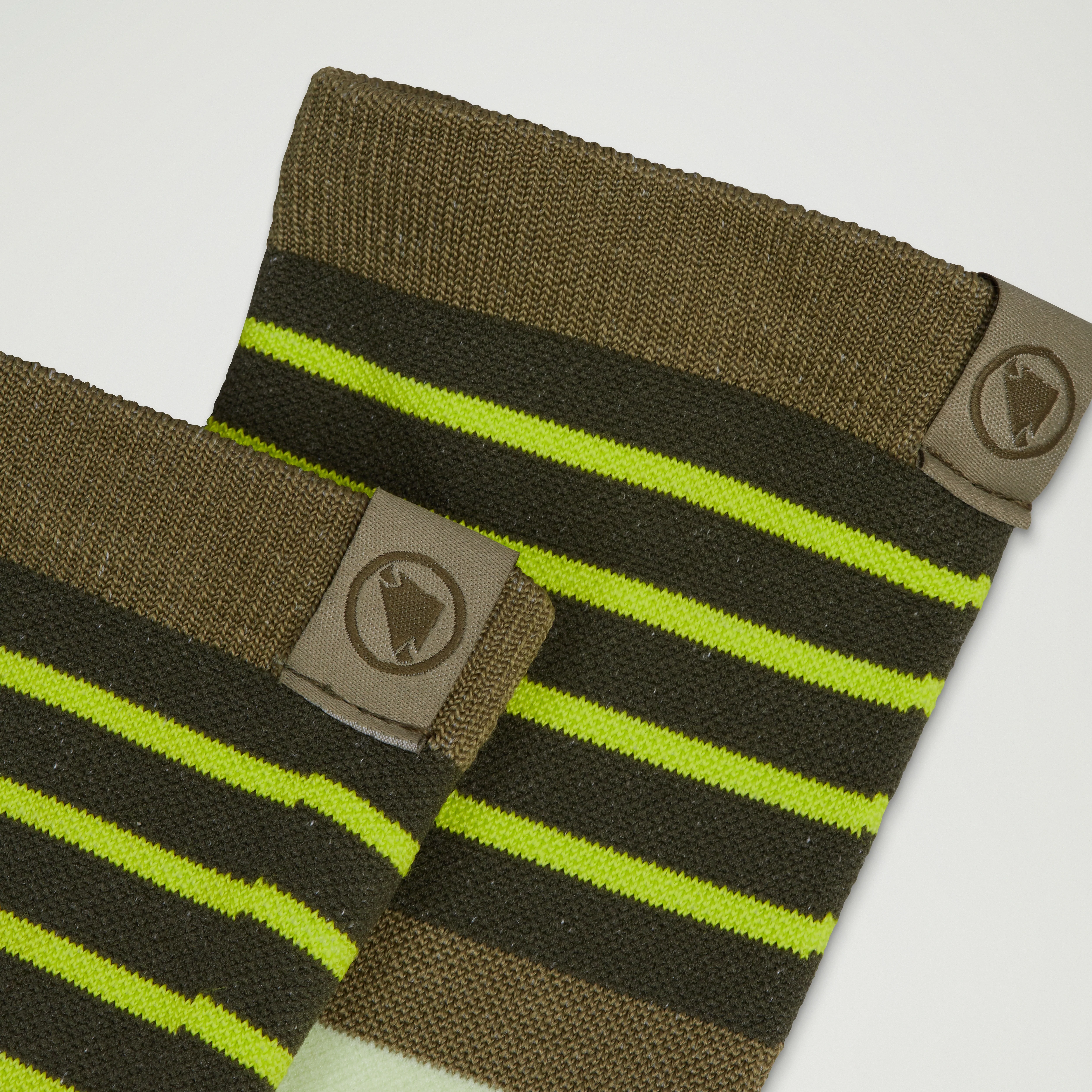 Block Socks - Tweed Green