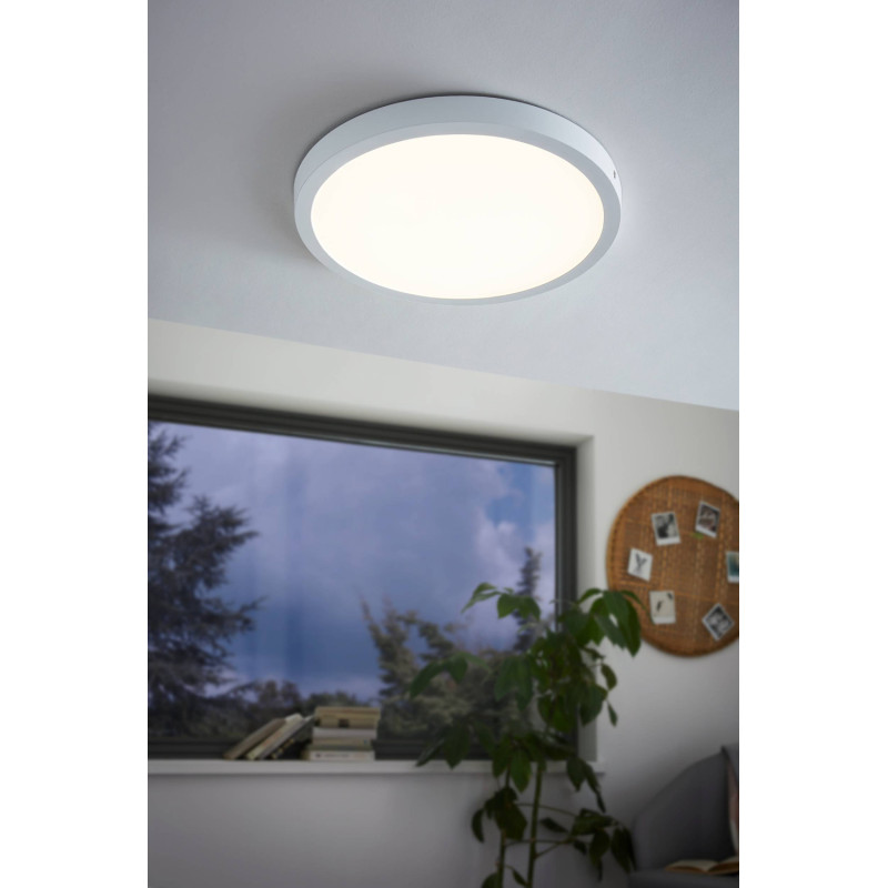 Plafonnier LED Fueva 1 blanc Ø 40 cm 22,3 W EGLO