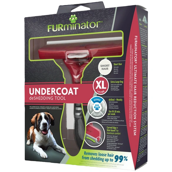 Bürste »deShedding TOOL«, XL Kurzhaar, für sehr große Hunde über 41 kg, rot