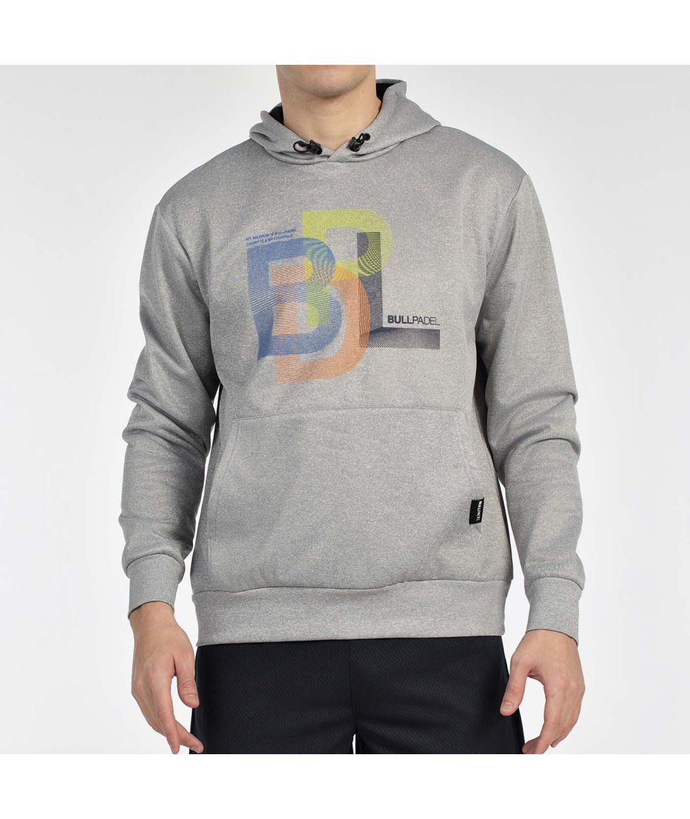 SUDADERA BULLPADEL GONDO GRIS MEDIO VIGORE