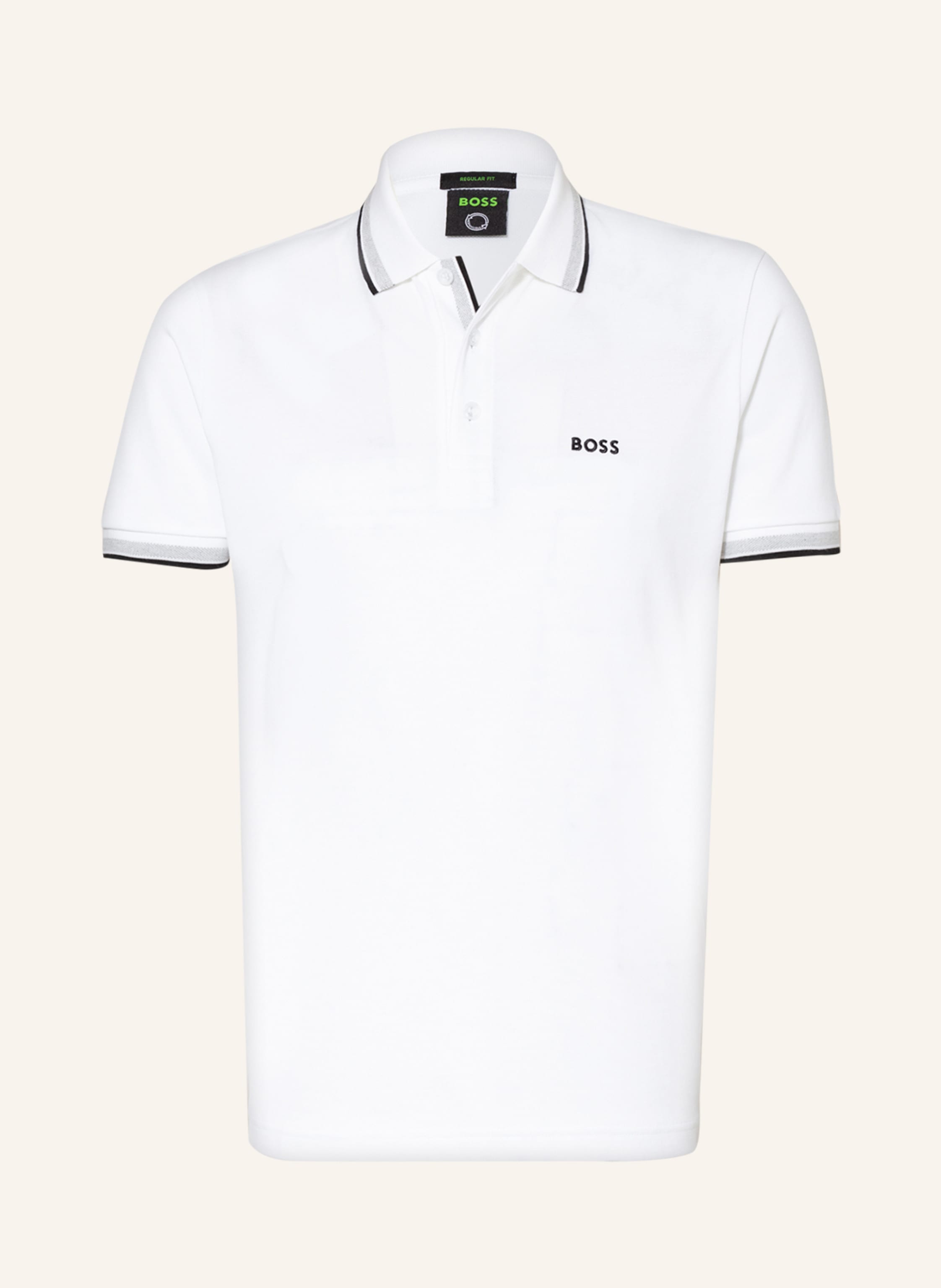 BOSS Piqué-Poloshirt PADDY CURVED Regular Fit