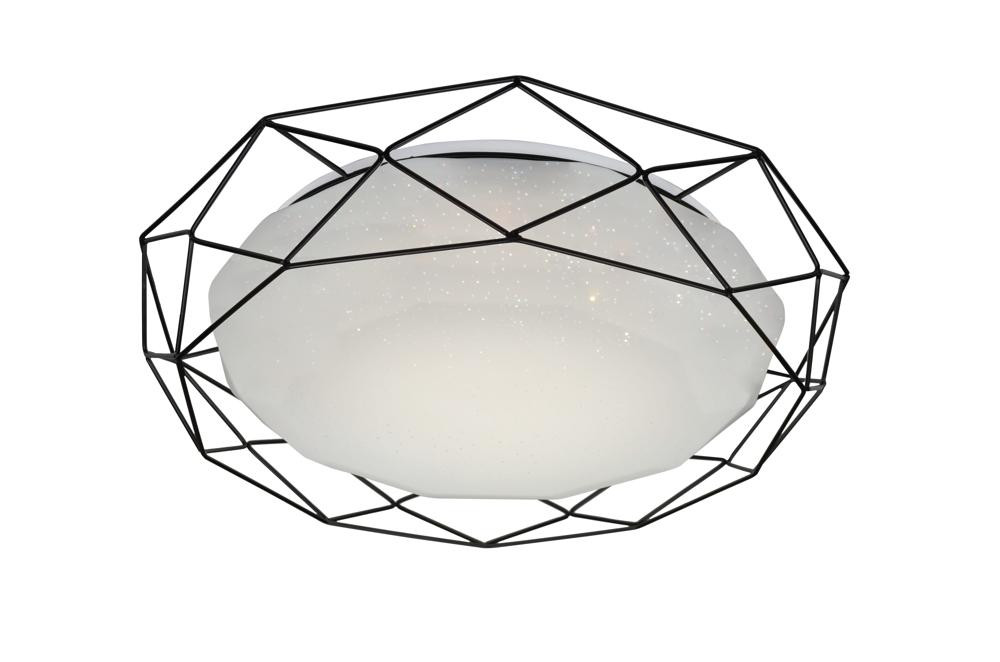 Plafon SVENokrągły czarno-biały LED 1x24W 43cm 1450lm IP20 Candellux