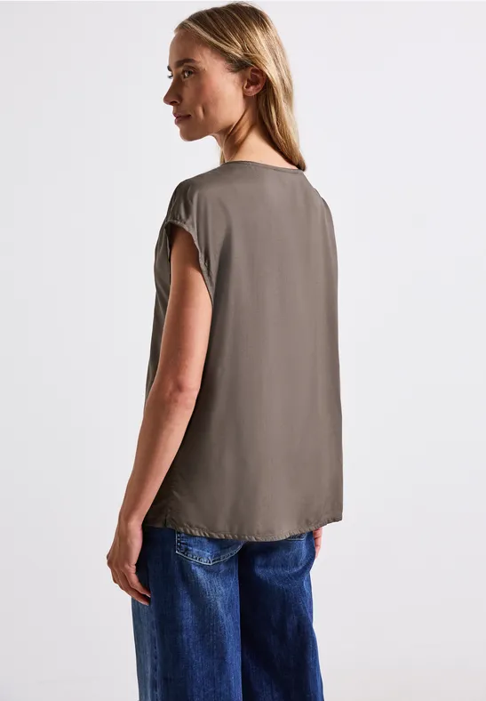 V-Neck Blusenshirt