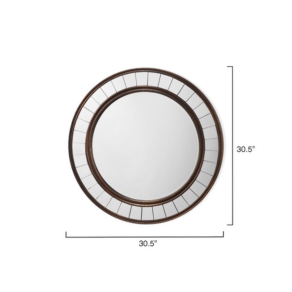 Alden Décor Stephen Wood Mirror, Antique Bronze - Antique Bronze