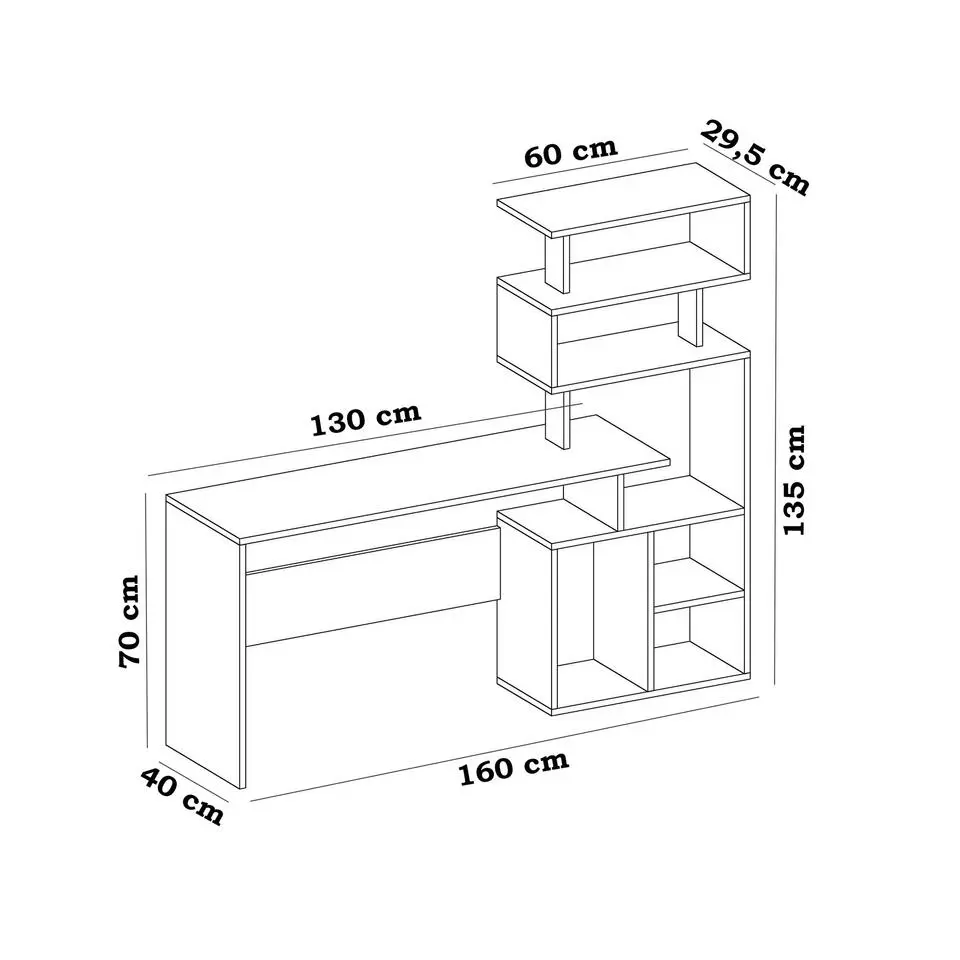 Next Bureau - 100% MELAMINE - Wit