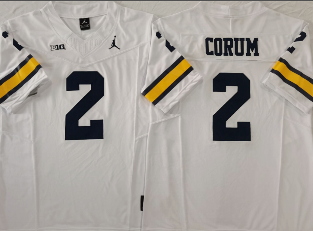 Blake Corum   NCAA Michigan Wolverines Jordan Band Vapor Limited Jersey