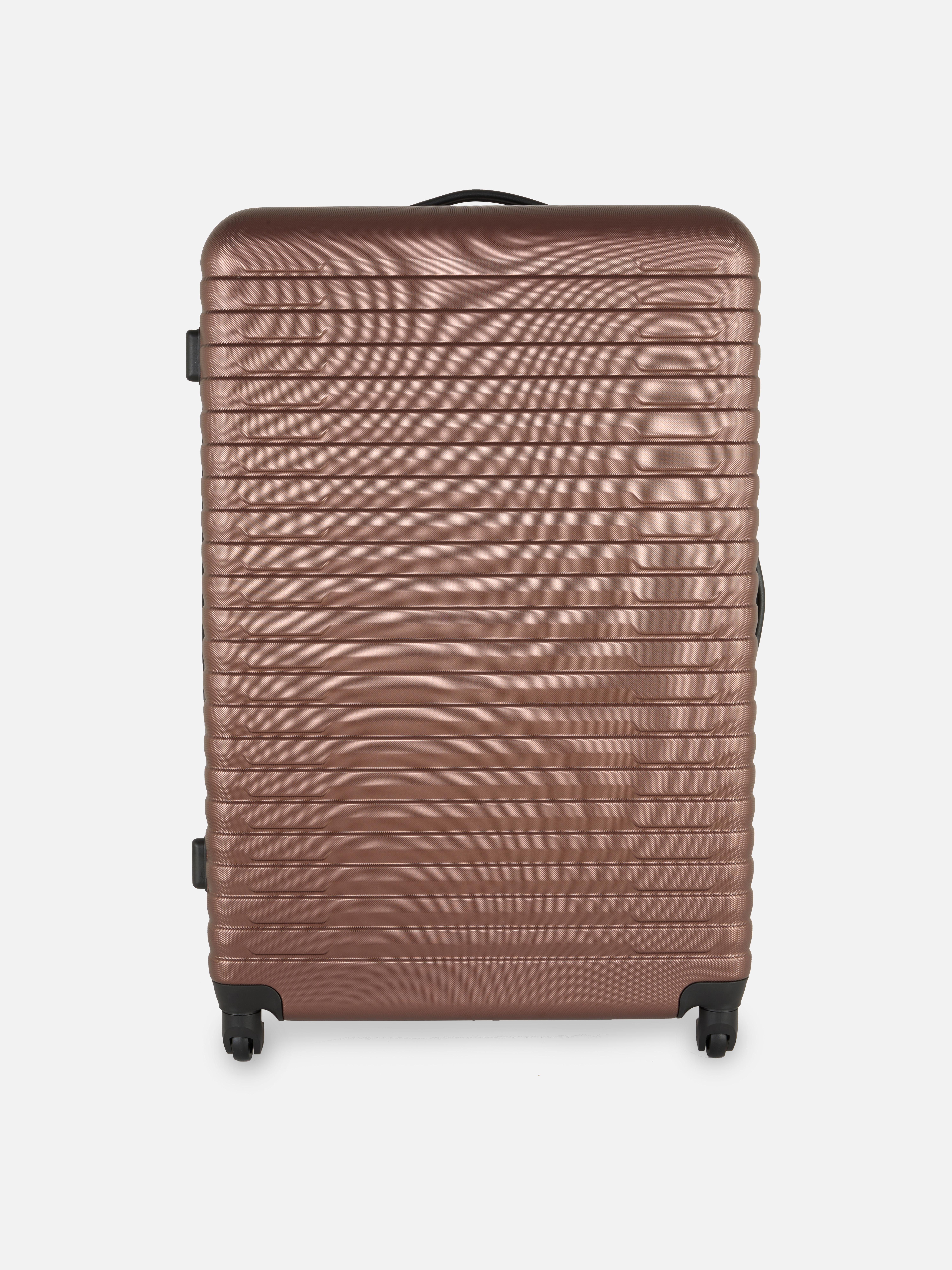 Ribbed Four-Wheel Hard Shell Suitcase