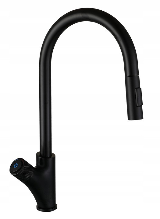 Bateria kuchenna czarna press pull-out do zlewu Q