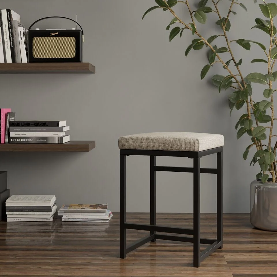 HomePop Backless Metal 24 Counter Stool - 24 inches