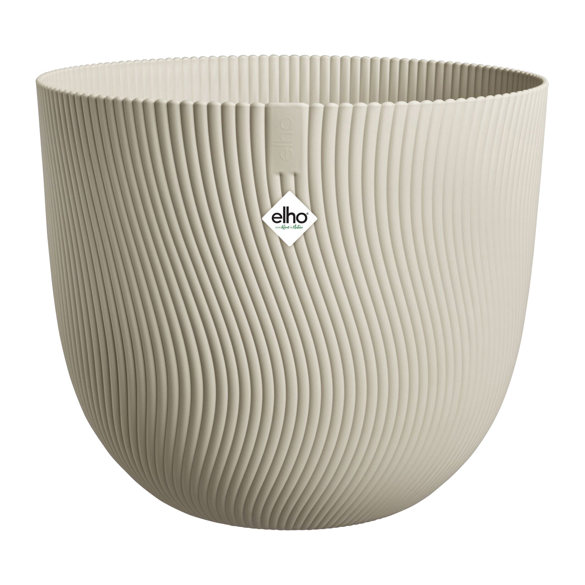 Elho Sereh Rond - Beige - Ø 59 x H 51 cm - Binnen en Buiten - 100% ger