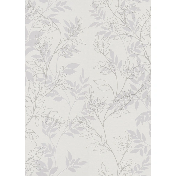 Vliestapete, 10,05x0,53 cm, Blatt dunkelgrau