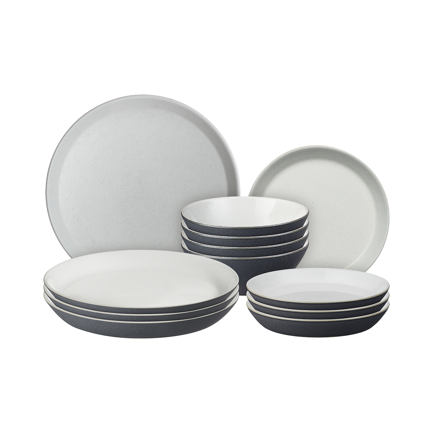 Impression Charcoal Blue 12 Piece Dinner Set