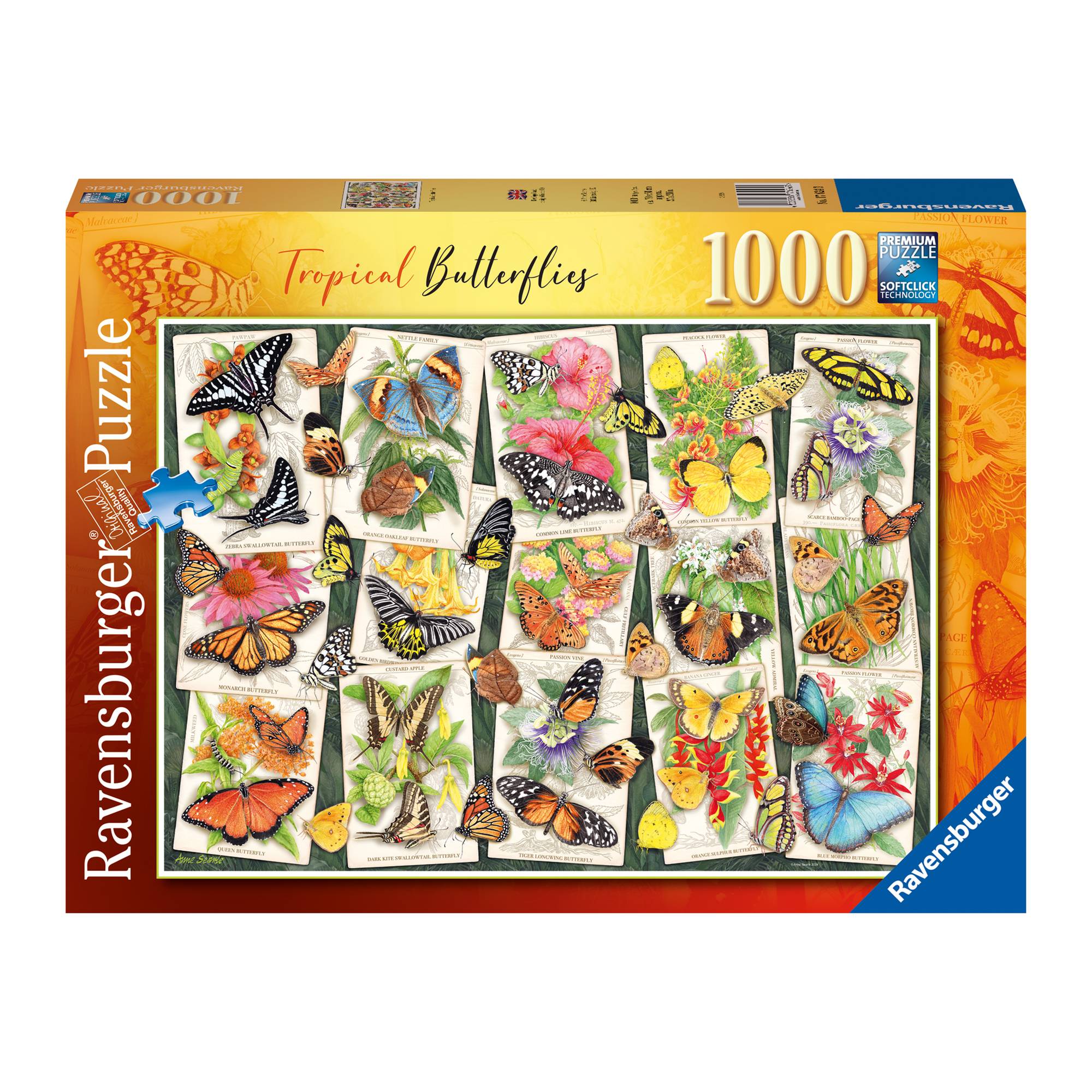 Ravensburger Tropical Butterflies Jigsaw Puzzle 1000 Pieces