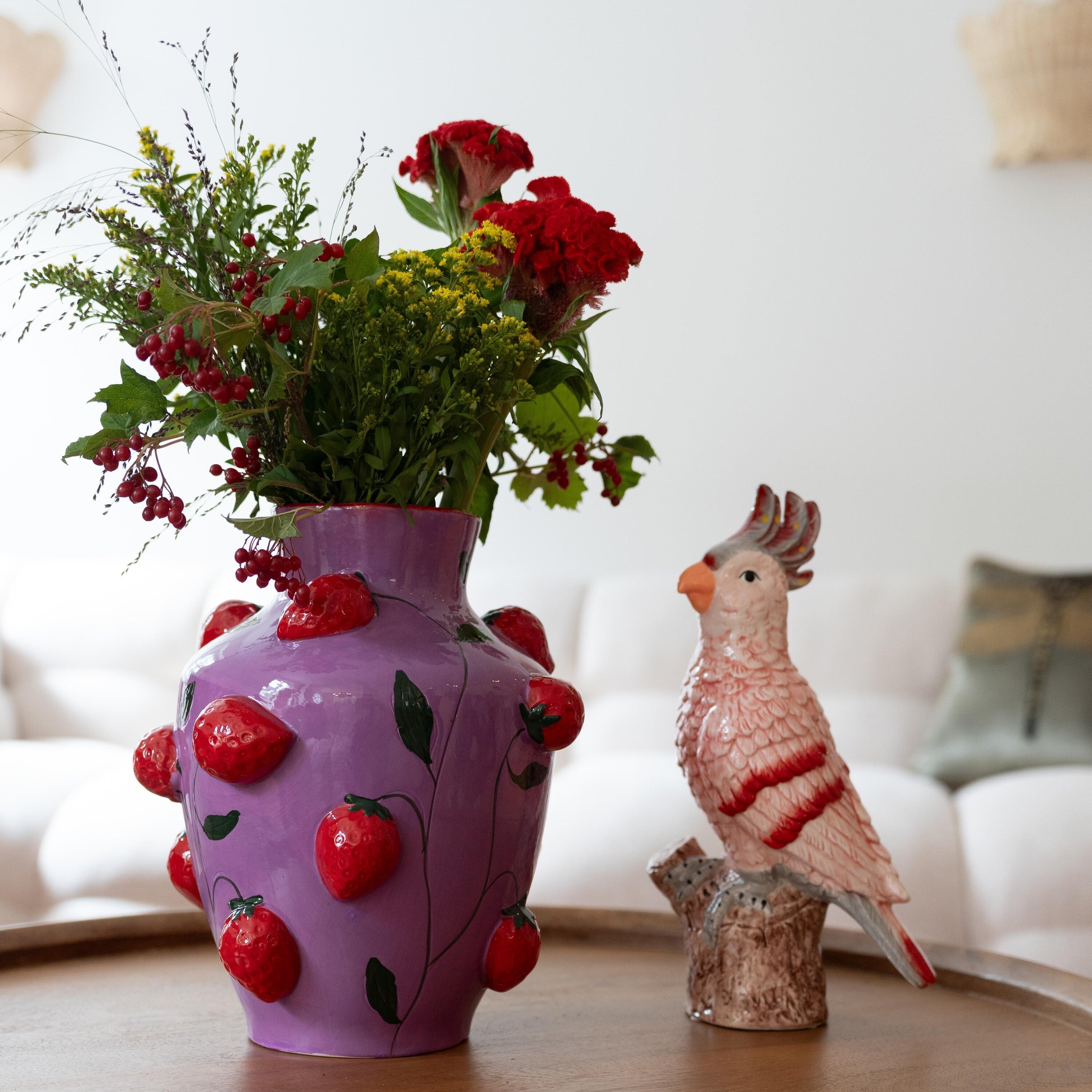 Vaas wilde aardbeien Kare Design