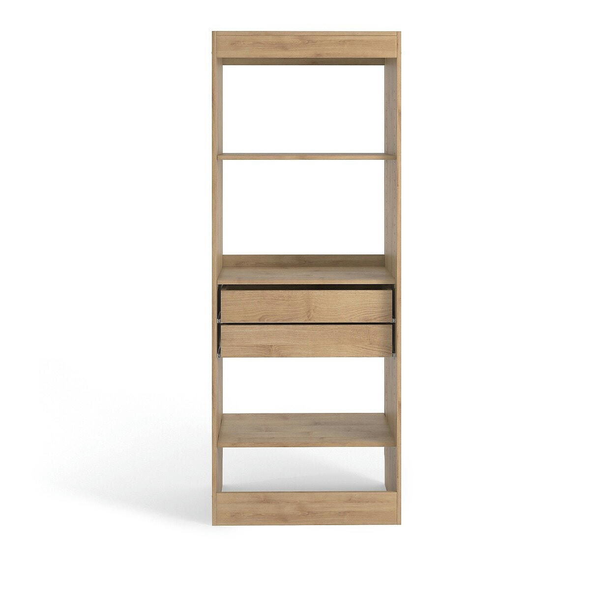 Module dressing, 3 tablettes et 2 tiroirs Build