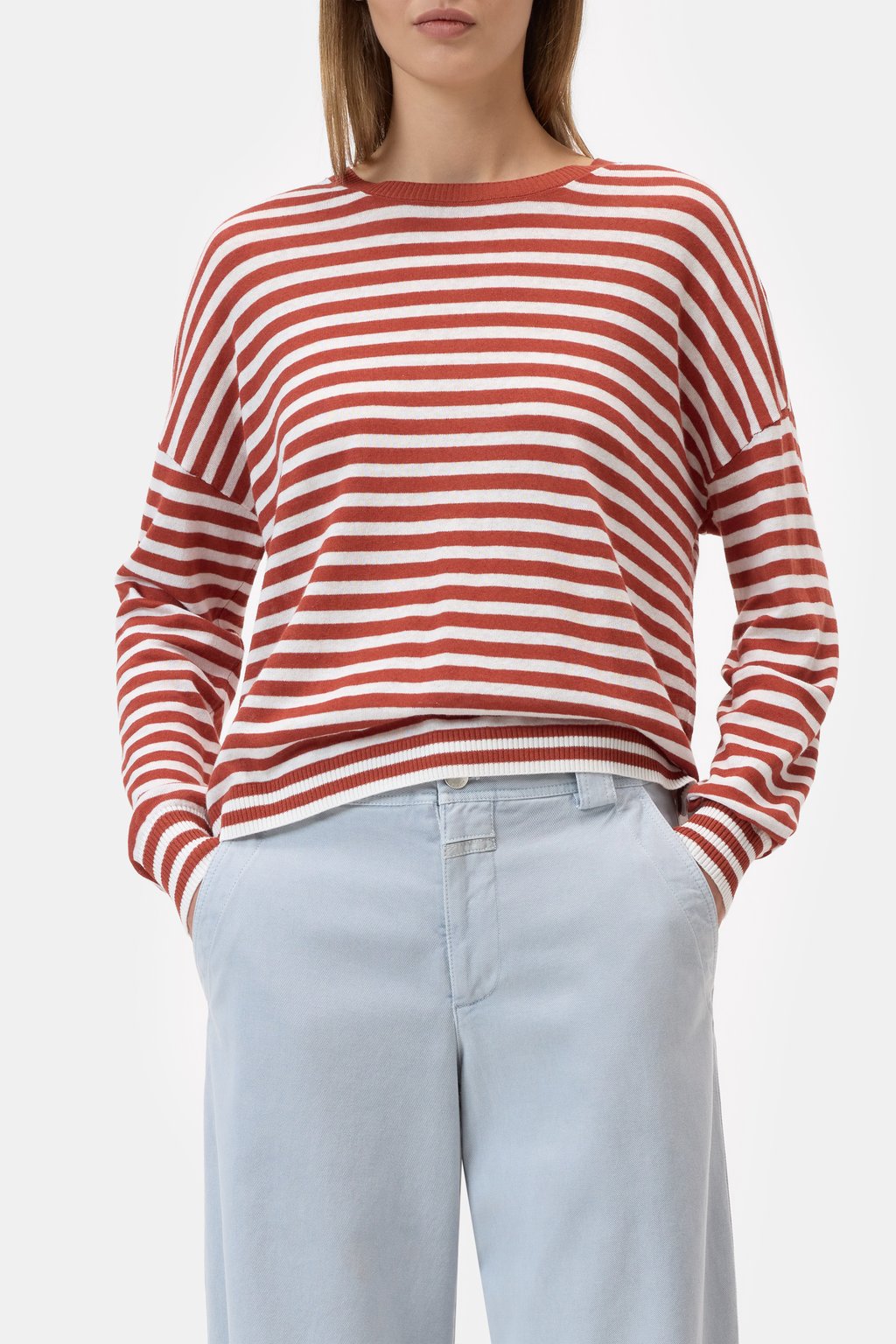 Pullover aus Leinen-Baumwoll-Mix