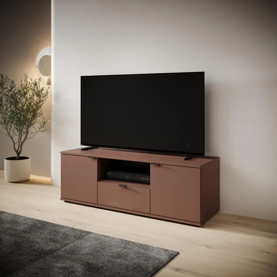 Meubella - Galeno - TV-Meubel - Oudroze - 130x41x44 cm