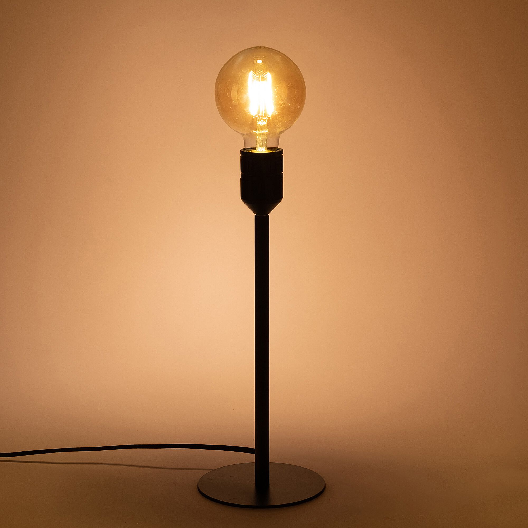NANS - Pied de lampe à poser - noir H37,2cm