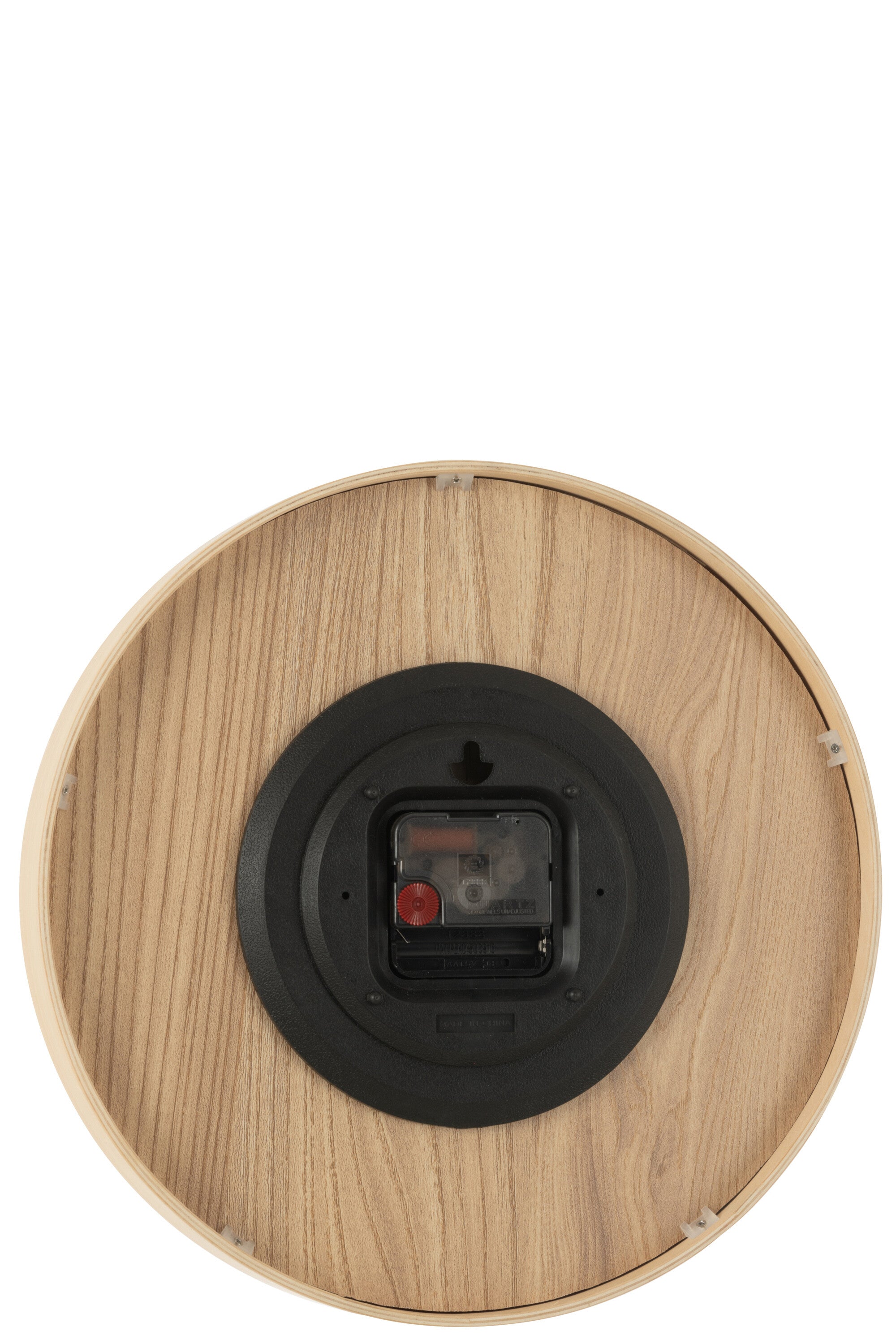 J-Line klok - multiplex hout - licht naturel - small - Ø 30