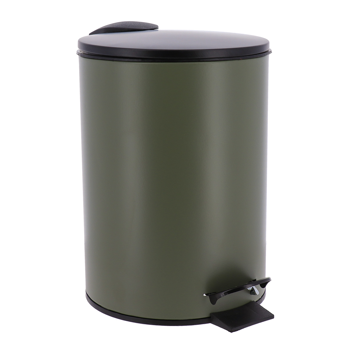 Balde wc verde caqui mate de metal softclose 3l