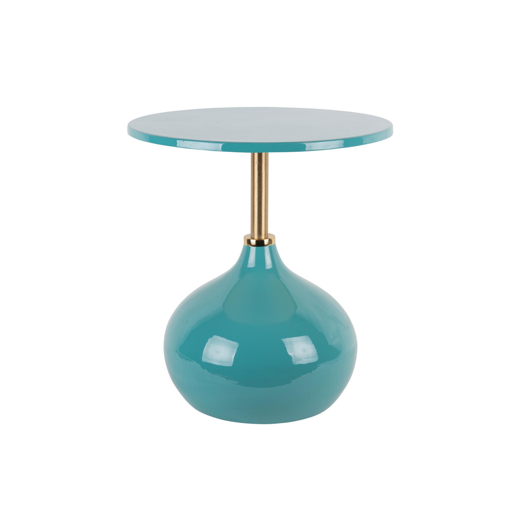 Leitmotiv bijzettafel Kensi - blauw - Ø46cm