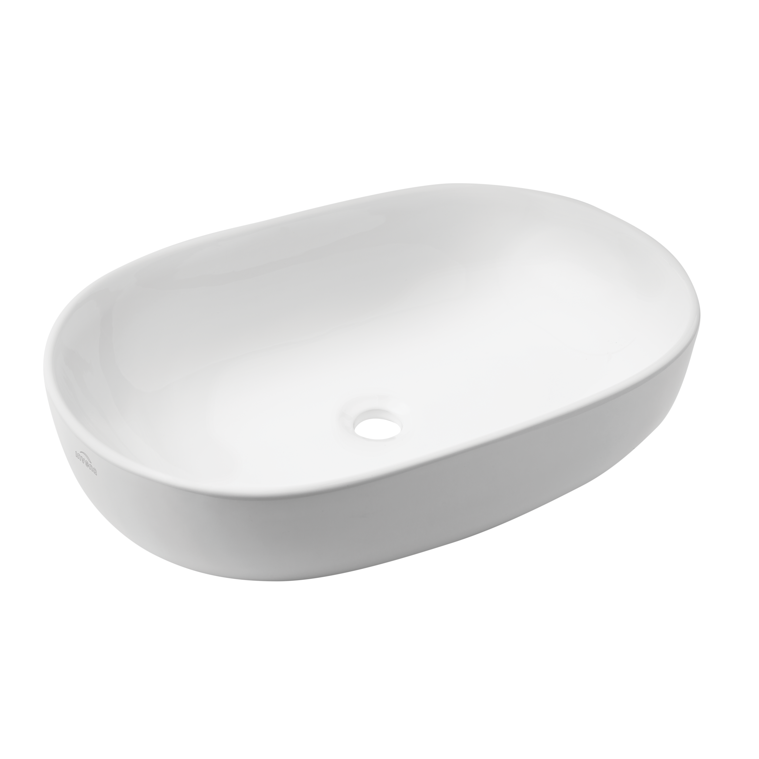 Umywalka Nablatowa Korfu Invena Trend 60 Cm Owalna