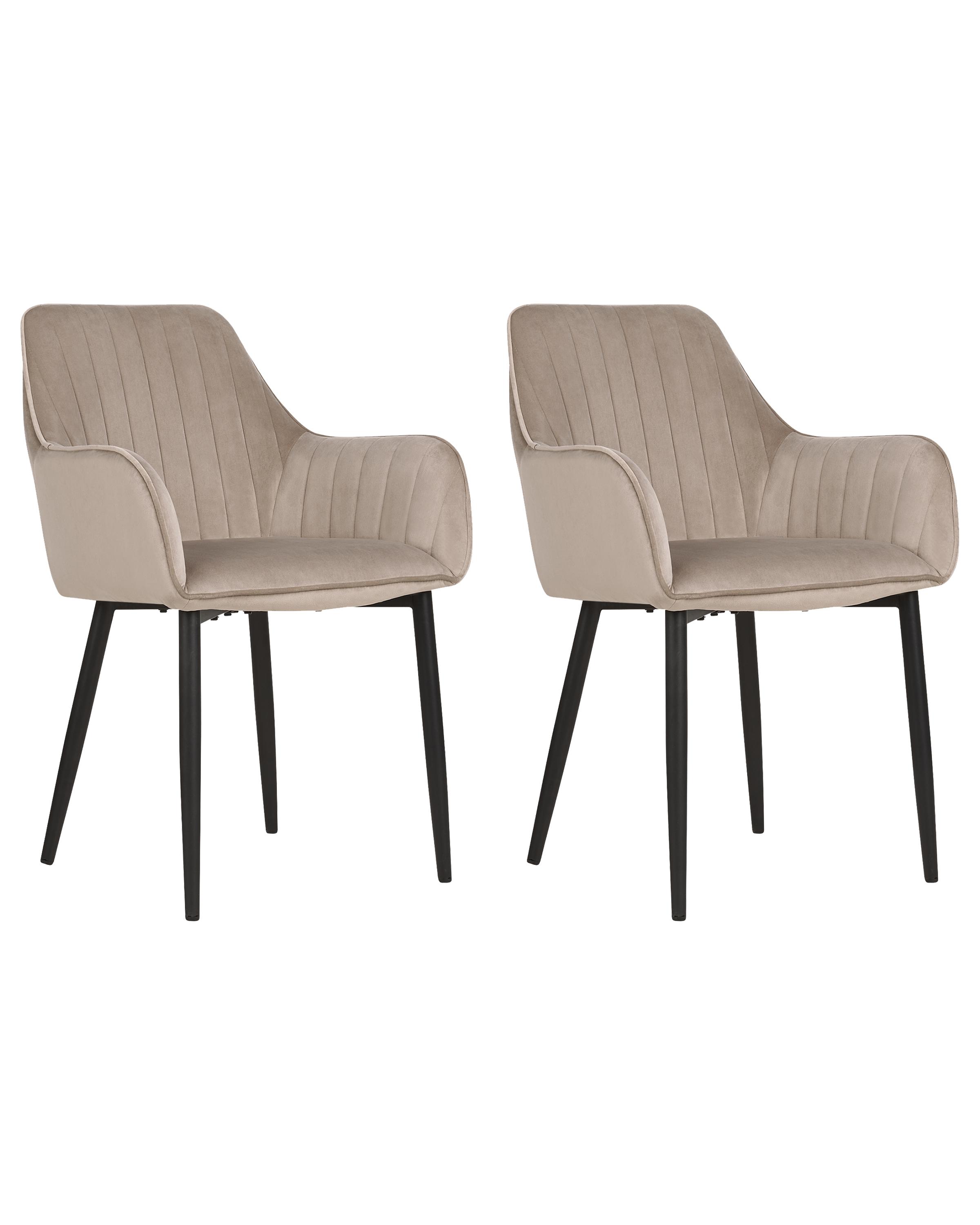 Office Chair WELLSTON Velvet Taupe