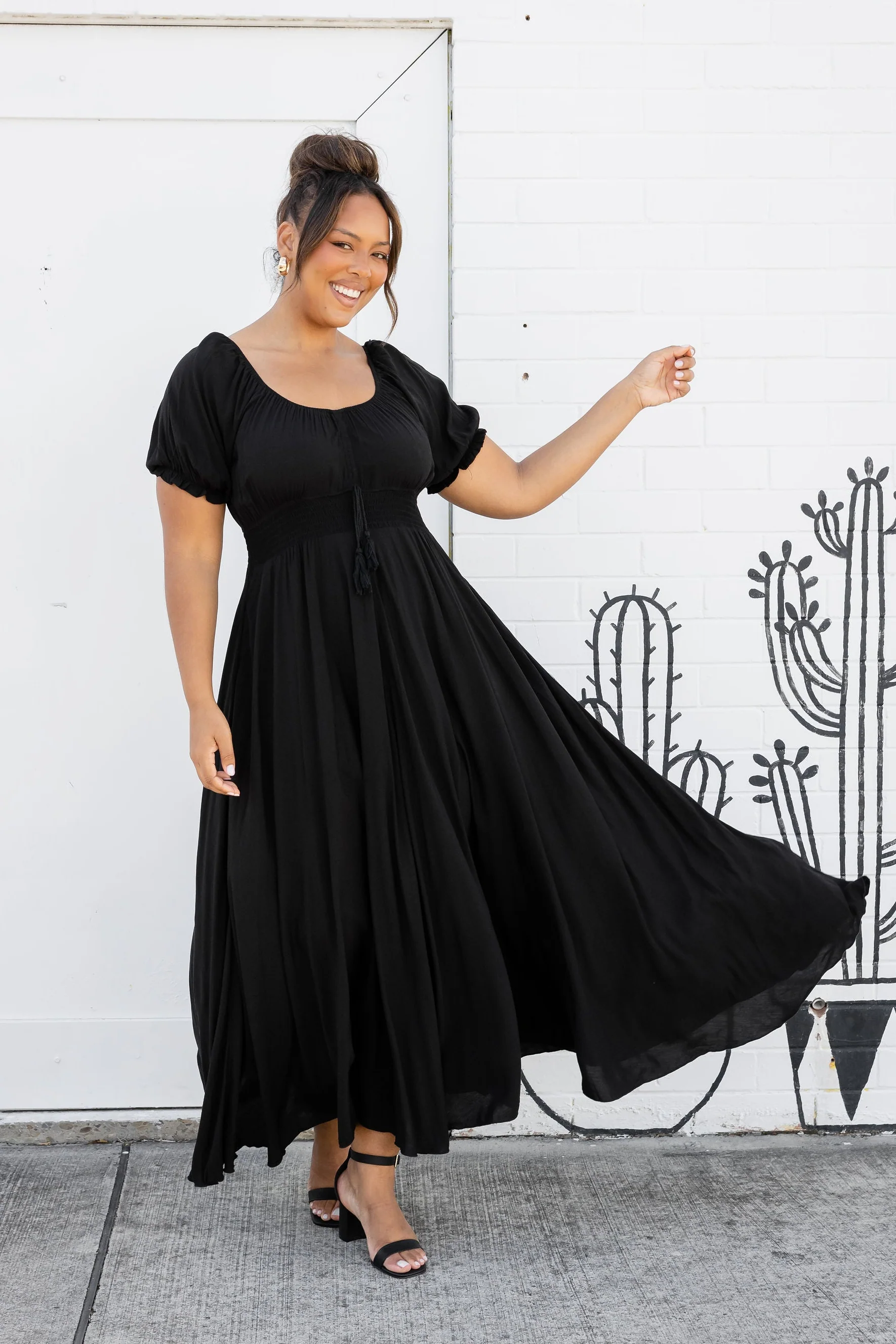 Eliza Maxi Dress in Black